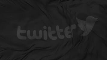 Twitter Flag Seamless Looping Background, Looped Bump Texture Cloth Waving Slow Motion, 3D Rendering video