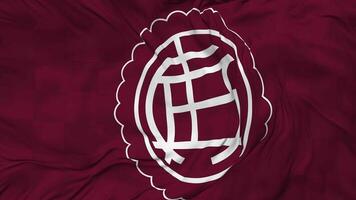 Club Atletico Lanus Flag Seamless Looping Background, Looped Bump Texture Cloth Waving Slow Motion, 3D Rendering video