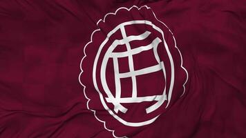 club atlético lanus drapeau sans couture boucle arrière-plan, en boucle bosse texture tissu agitant lent mouvement, 3d le rendu video