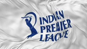 indisch Premier Liga, ipl Flagge nahtlos Schleifen Hintergrund, geloopt stoßen Textur Stoff winken schleppend Bewegung, 3d Rendern video