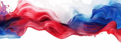 Water Splatter Effect, Water color Splash Paint for Independence day flag. . photo