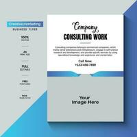 Creative marketing business company flyer Template vector