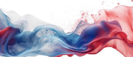 Water Splatter Effect, Water color Splash Paint for Independence day flag. . photo