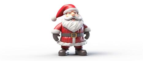 Christmas and New Year background. Pile gift box realistic 3d santa claus. . photo