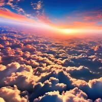 Clouds in sky. photo