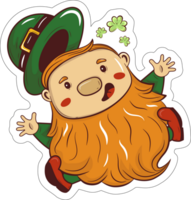 st Patrick stickers ai generatief png