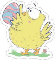 easter chick stickers png