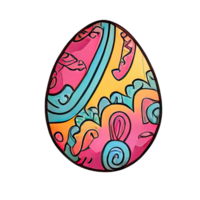 Easter egg stickers basket watercolor png