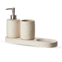 ceramic bathroom accessories with cut out isolated on background transparent png