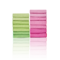 piles of folded fabrics stacked in rows with cut out isolated on transparent background png