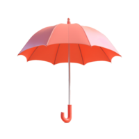 umbrella in 3D style trending color palette with png