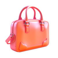 Geschäft Tasche im 3d Stil Trend Farbe Palette mit generativ ai png