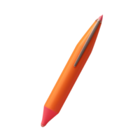 stylo dans 3d style tendance Couleur palette avec génératif ai png