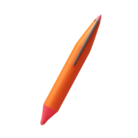 Stift im 3d Stil Trend Farbe Palette mit generativ ai png