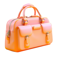 business bag in 3D style trending color palette with png