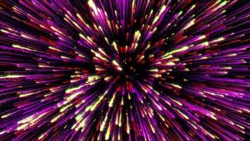 Animated 3d Particle abstract background and Purple 3D shooting particles background, texture or pattern concept. video