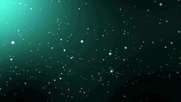 Animated Abstract background and Greenish blue Particle designed background, texture or pattern concept. video