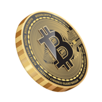 crypto currency coin on transparent background png