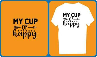 my cup of happy vector