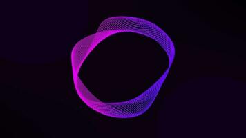 Animated rotating circular abstract element, Purple and pink color gradient pattern video