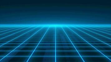 Animated 3d blue Moving Square grid background, cyber and technology background, looped video