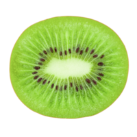 Green kiwi isolated on a transparent background. Stock photo png