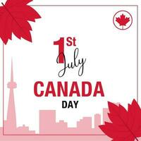 Vector happy Canada day