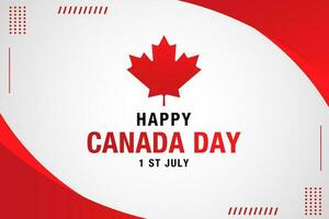 Vector happy Canada day celebration background