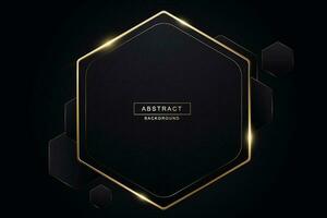 Vector Abstract Golden Polygon Background