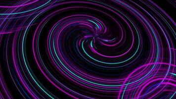 Animated blue and pink color Rotating digital spiral pattern background, looped video