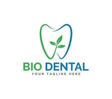 Bio Dental logo on white background, Vector illustration.