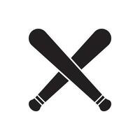 icono de bate de beisbol vector