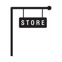 shop sign icon vector