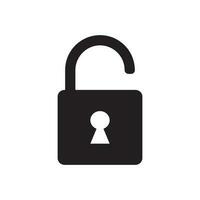 padlock icon vector