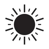 sun icon vector