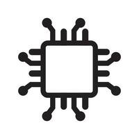 microchip icon vector