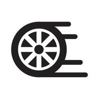 wheel icon vector