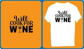 Will Cook For Wine vector