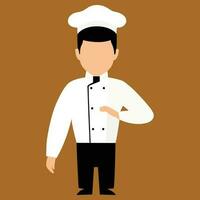 Beautiful restaurant waiter vector art work.