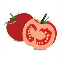 un hermosa tomate vegetal vector Arte trabajar.
