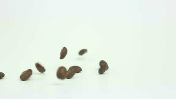 Coffee, coffee bean, slow motion, slow motion of coffee beans video