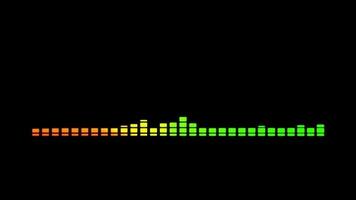 abstract multicolored sound wave pattern on black background,Sound spectrum dance, sound wave animation video