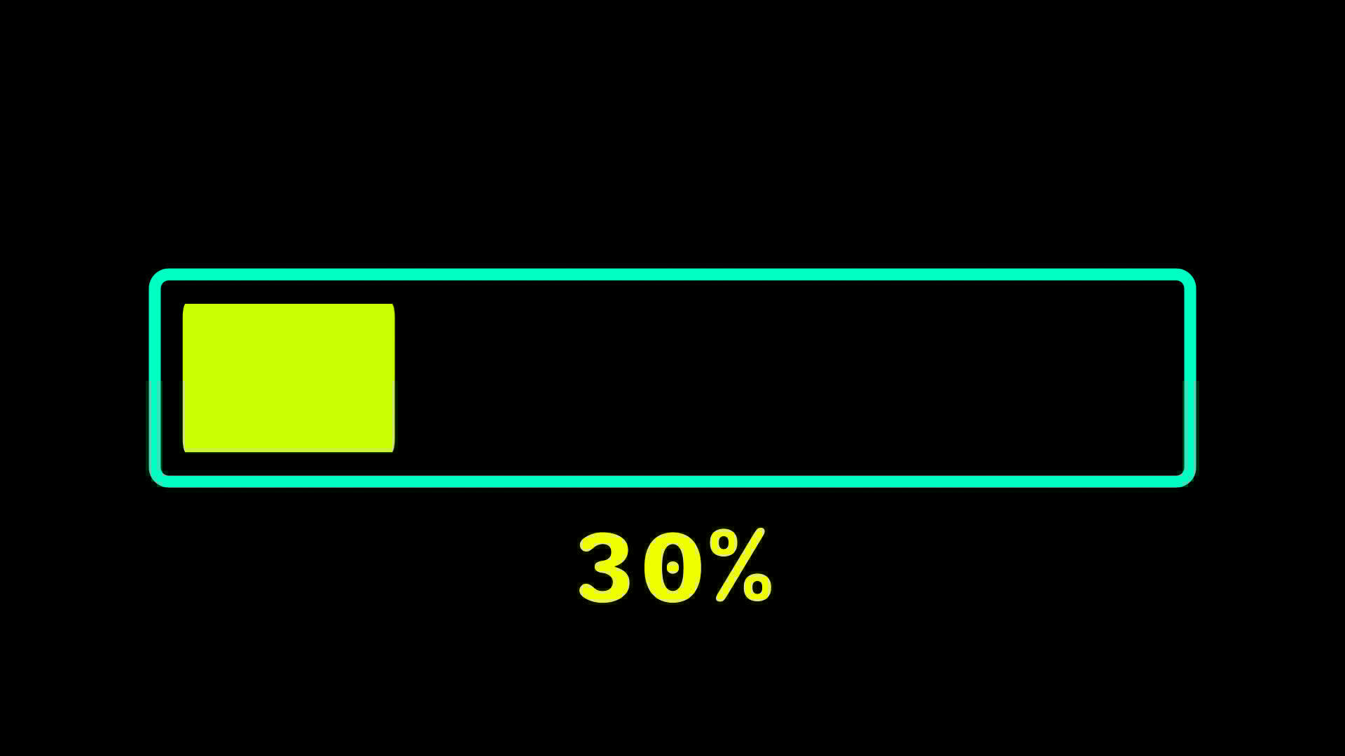 Loading bar downloading progress animation multicolor transfer 0100 on
