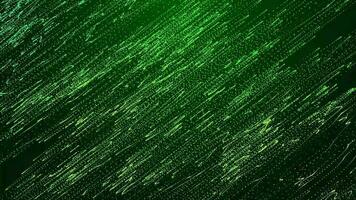3d abstract green particles motion on green gradient background video