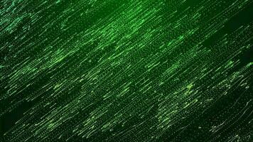 3d abstract green particles motion on green gradient background video