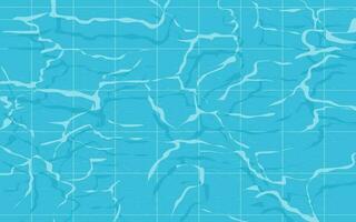 Blue Water Surface Texture. Top View of Swimming Pool with Ripples vector