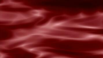 Animated red modern glossy and silky wavy pattern background video