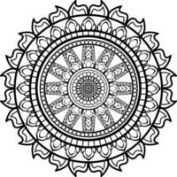 Mandala. Ethnic decorative element. Hand drawn backdrop. Islam, Arabic, Indian, ottoman motifs. vector