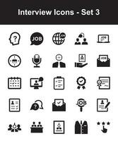 Interview Icons - Set 3 vector