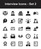 Interview Icons - Set 2 vector